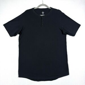 Western Rise Shirt Mens Medium X Cotton Henley Tee Performance Travel T-Shirt